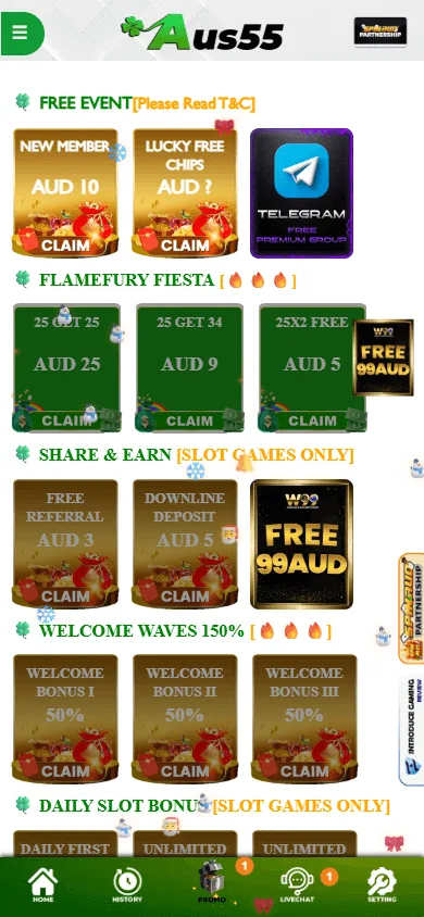 Aus55 Casino promotions experience on mobile